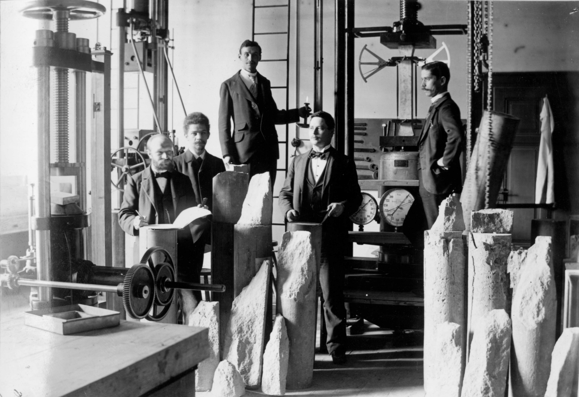Ingenieure der Materialprüfungsanstalt Stuttgart 1897
